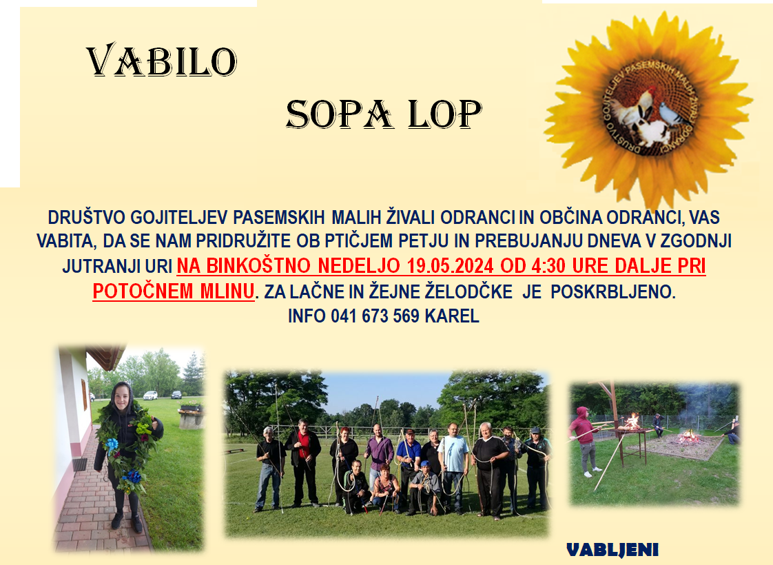 VABILO - SOPA LOP 2024